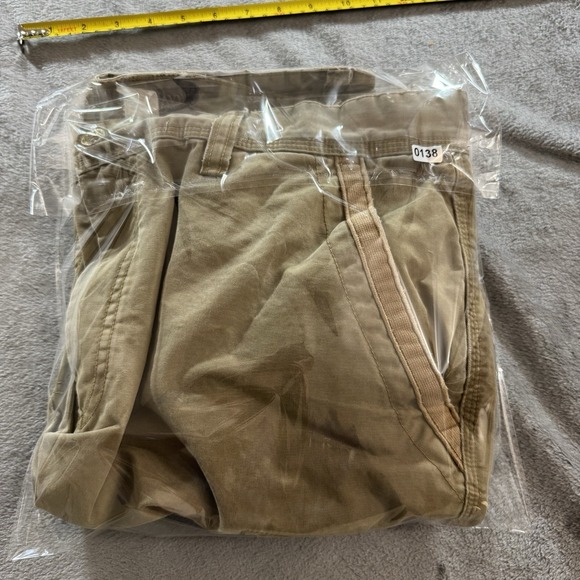 Vintage Y2K Cargo Shorts Mens 36 Brown Old Navy Military Baggy Standard Issue - Picture 16 of 16